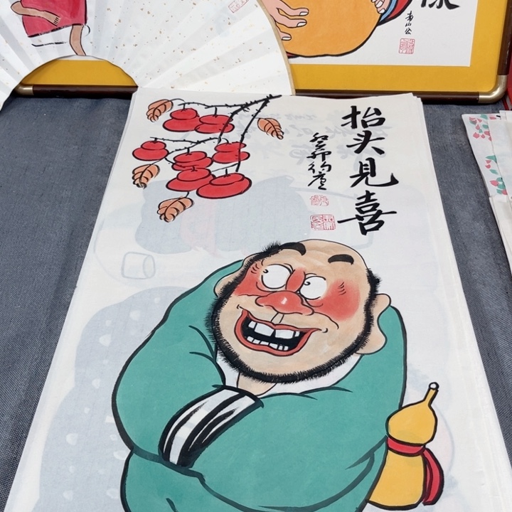 国画手绘禅意画一物一拍