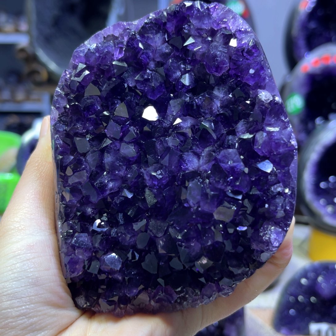 紫晶摆件未镶嵌紫水晶