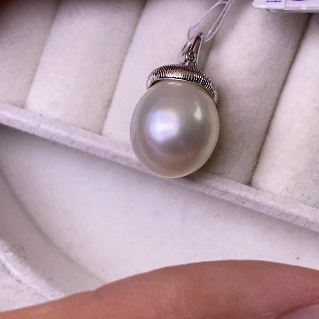 海水珍珠颈饰银S925镶嵌