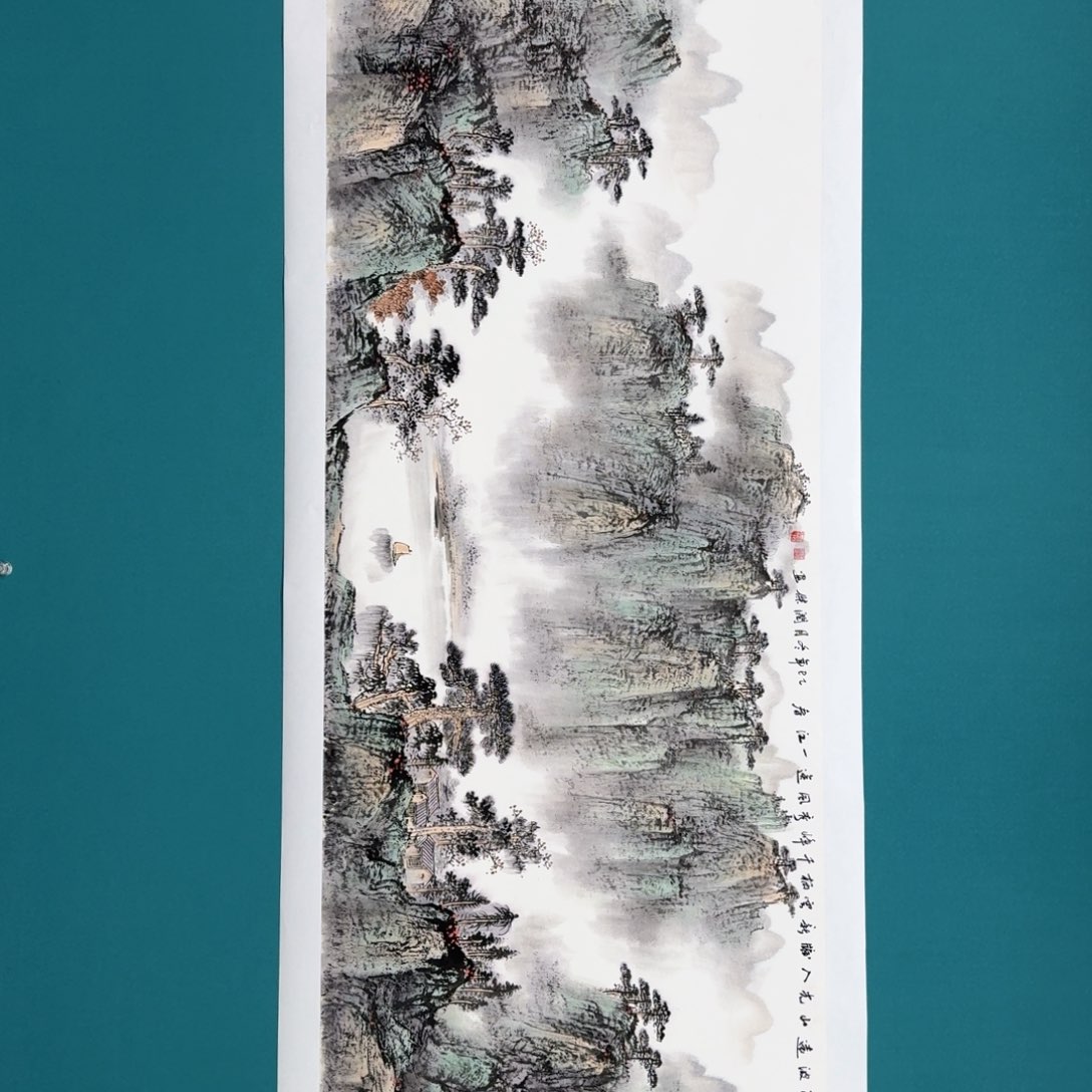 国画国画作品山水花鸟