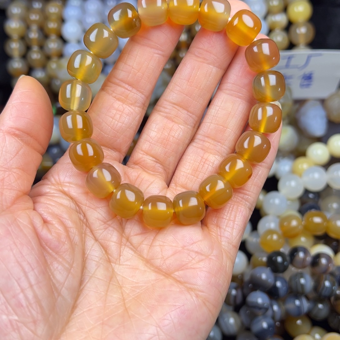 玛瑙/玉髓未镶嵌手链