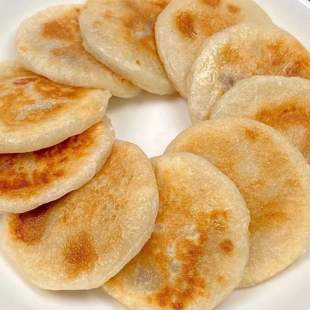 无糖粘糕饼东北老式粘糕饼粘火勺红小豆馅江米面大黄米面粘糕饼