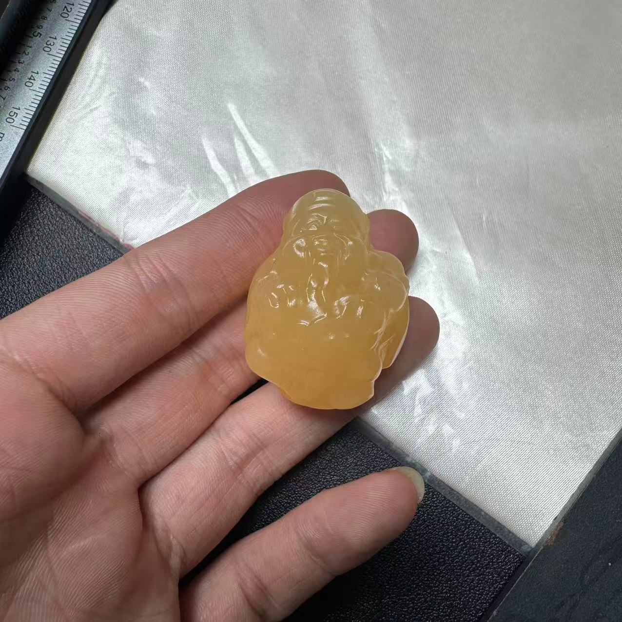 天然黄龙玉财神吊坠 V1852—多样性发