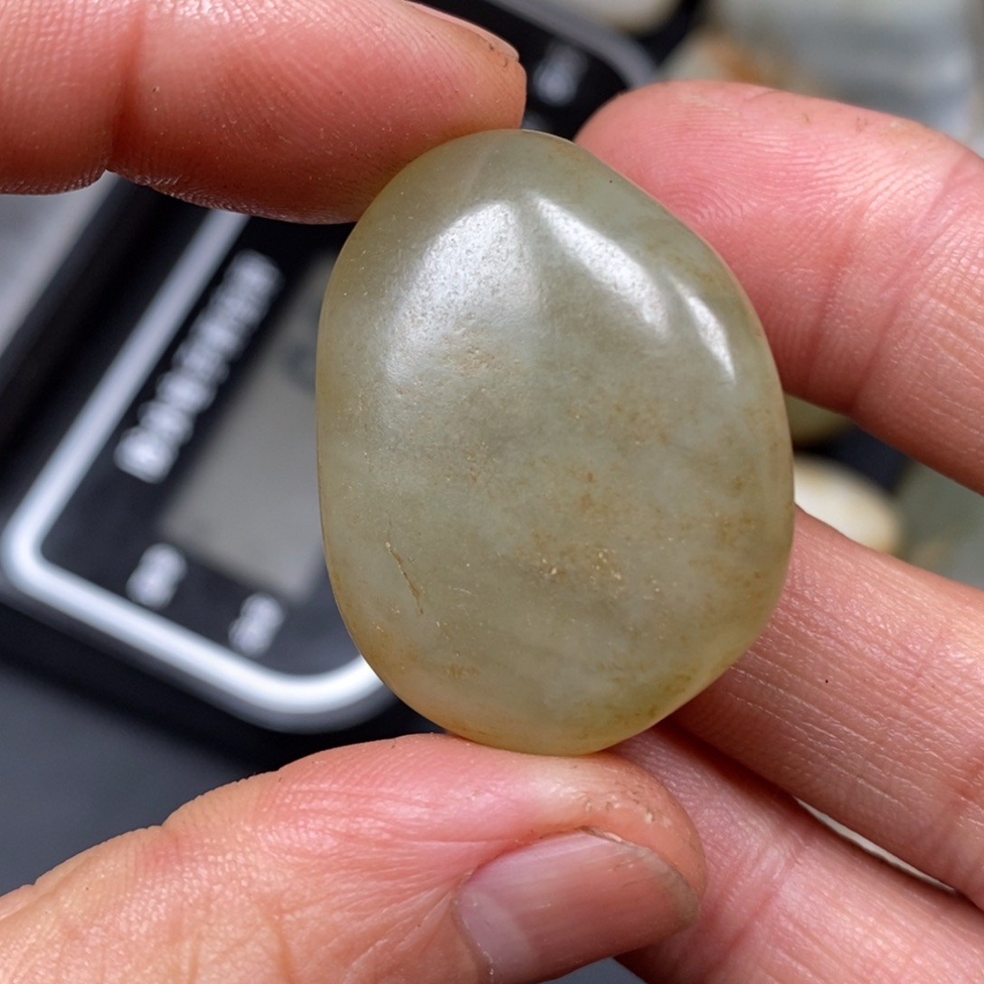 和田玉挂件银S925镀金镶嵌