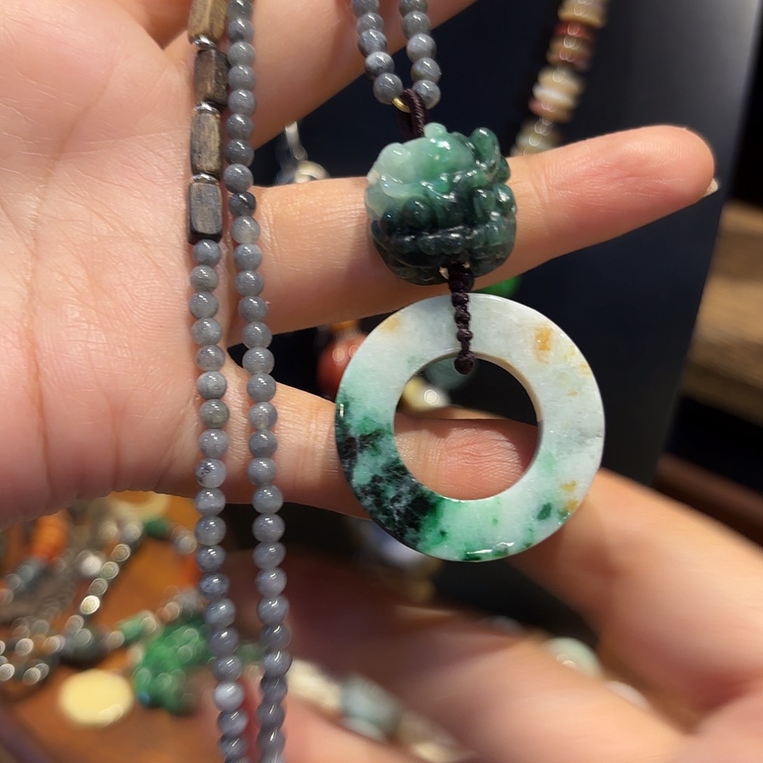 翡翠颈饰未镶嵌原创