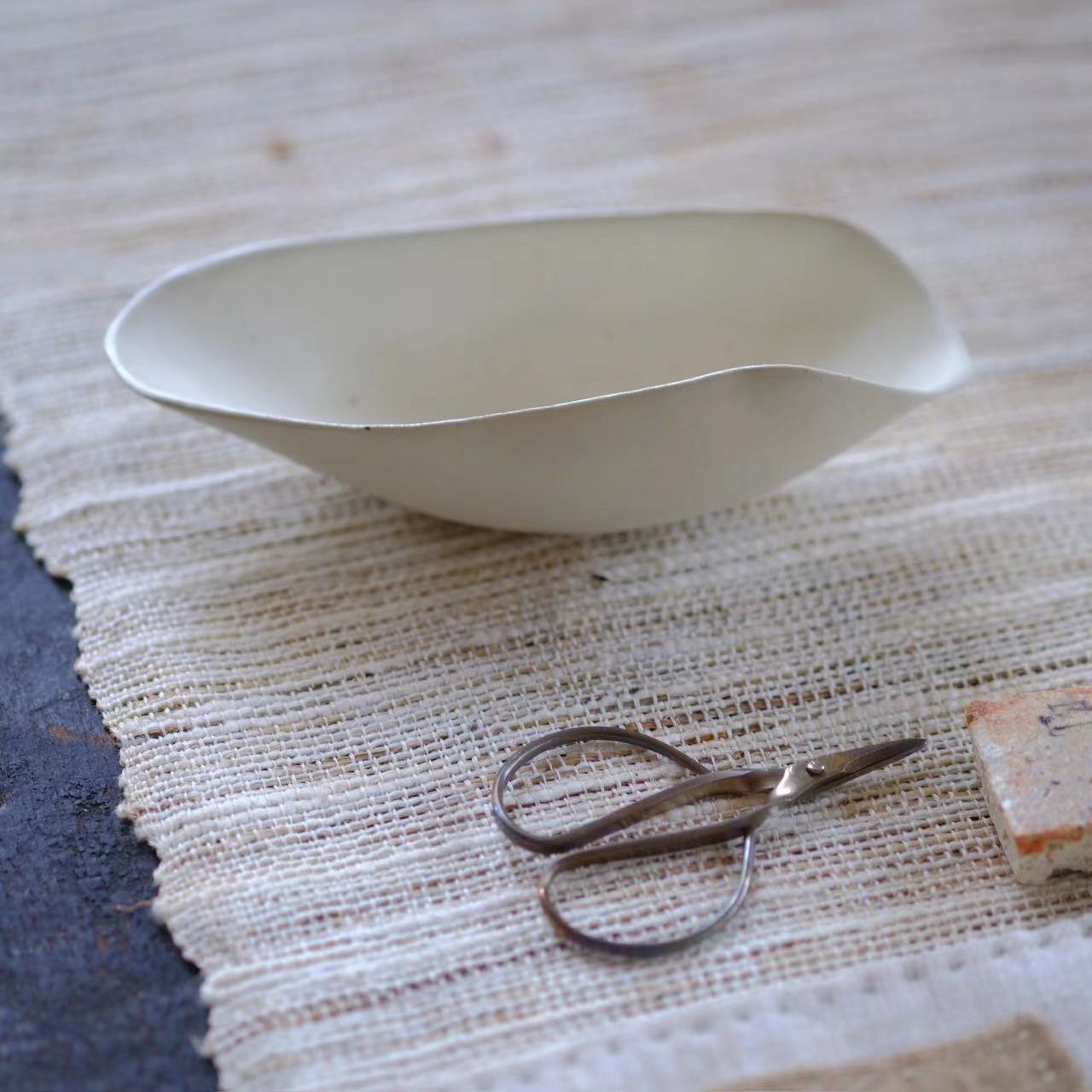 小喜宅 白荷茶则（口径约11.5cm x13.5cm）