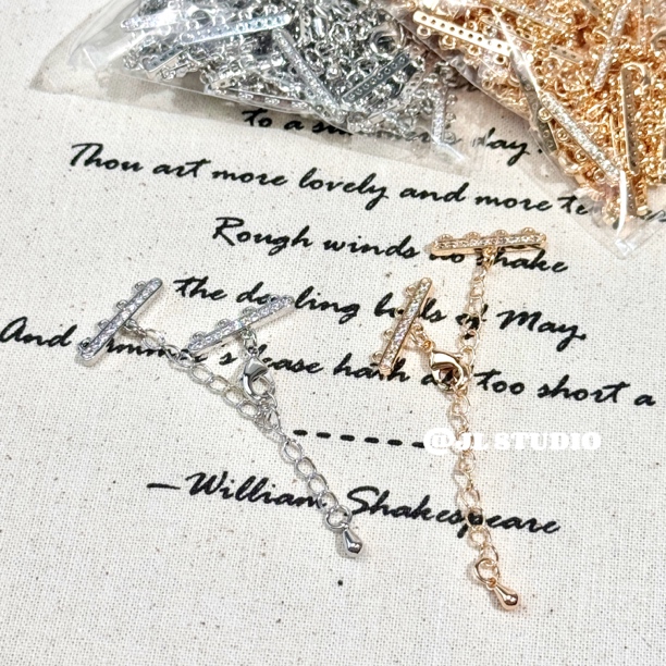 高保色伸缩 链接扣手链扣收尾扣首饰配件DIY材料