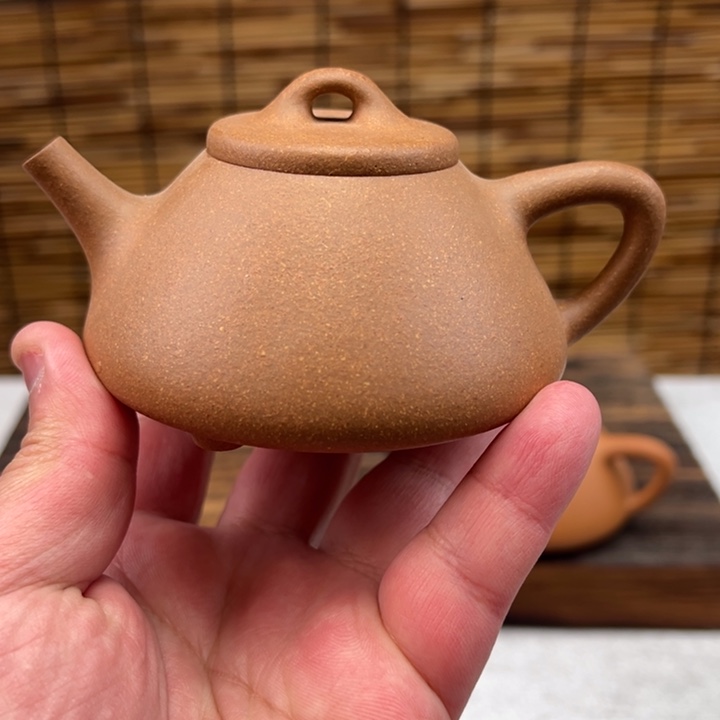 紫砂茶壶高温黄金段子冶160cc