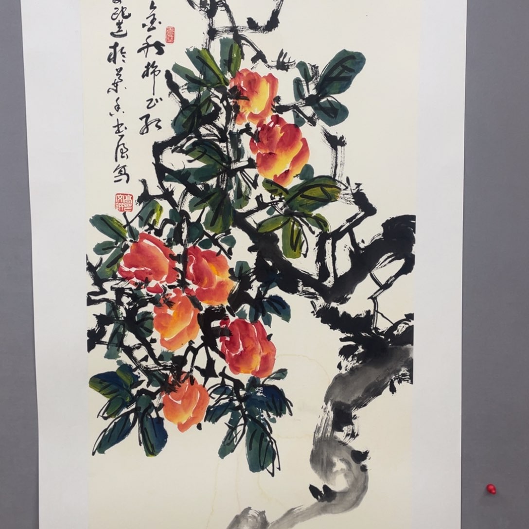 国画艺术家真人手绘