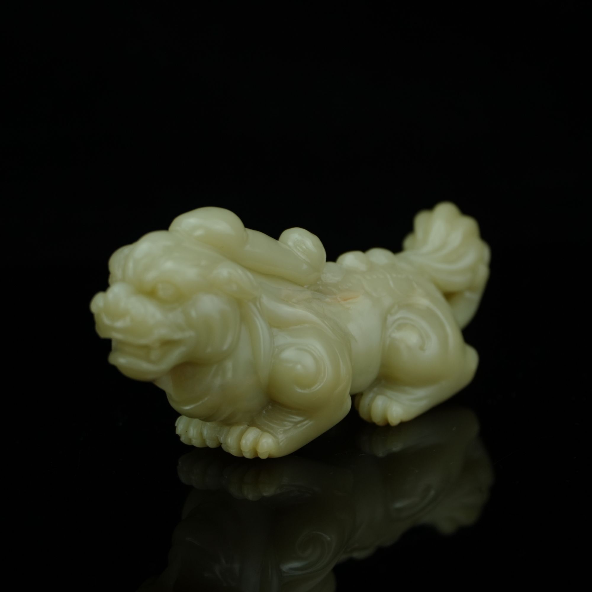 寿山石 善伯洞石丨古兽 手把件  /盛和 159.84g