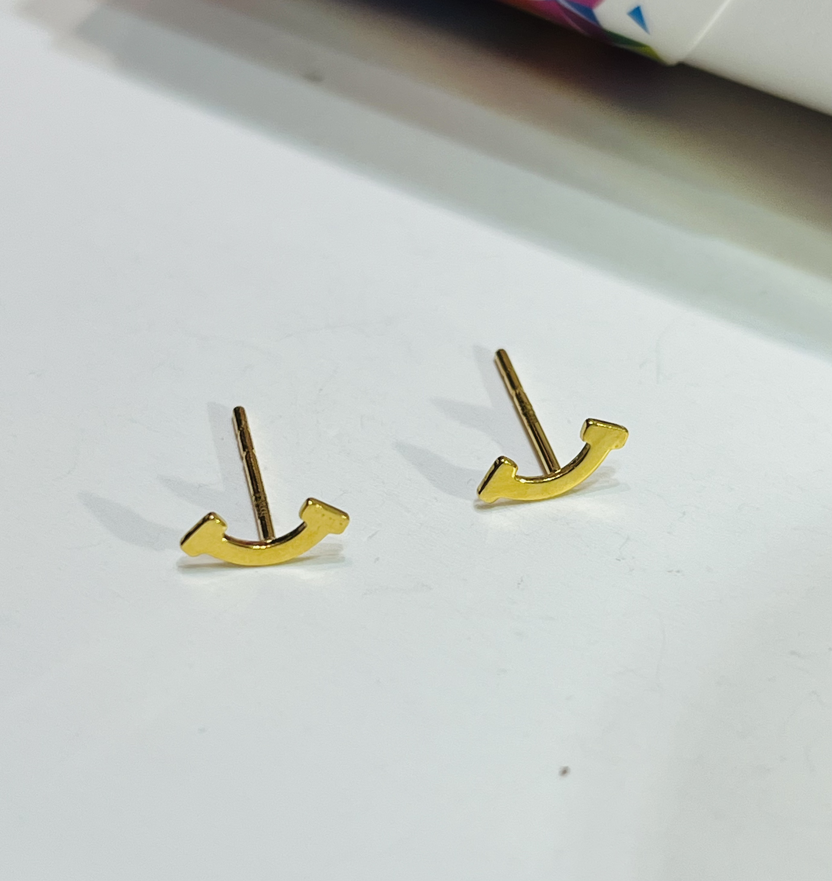 年终狂欢季  足金999微笑耳钉 养耳棒 简约时尚送女友