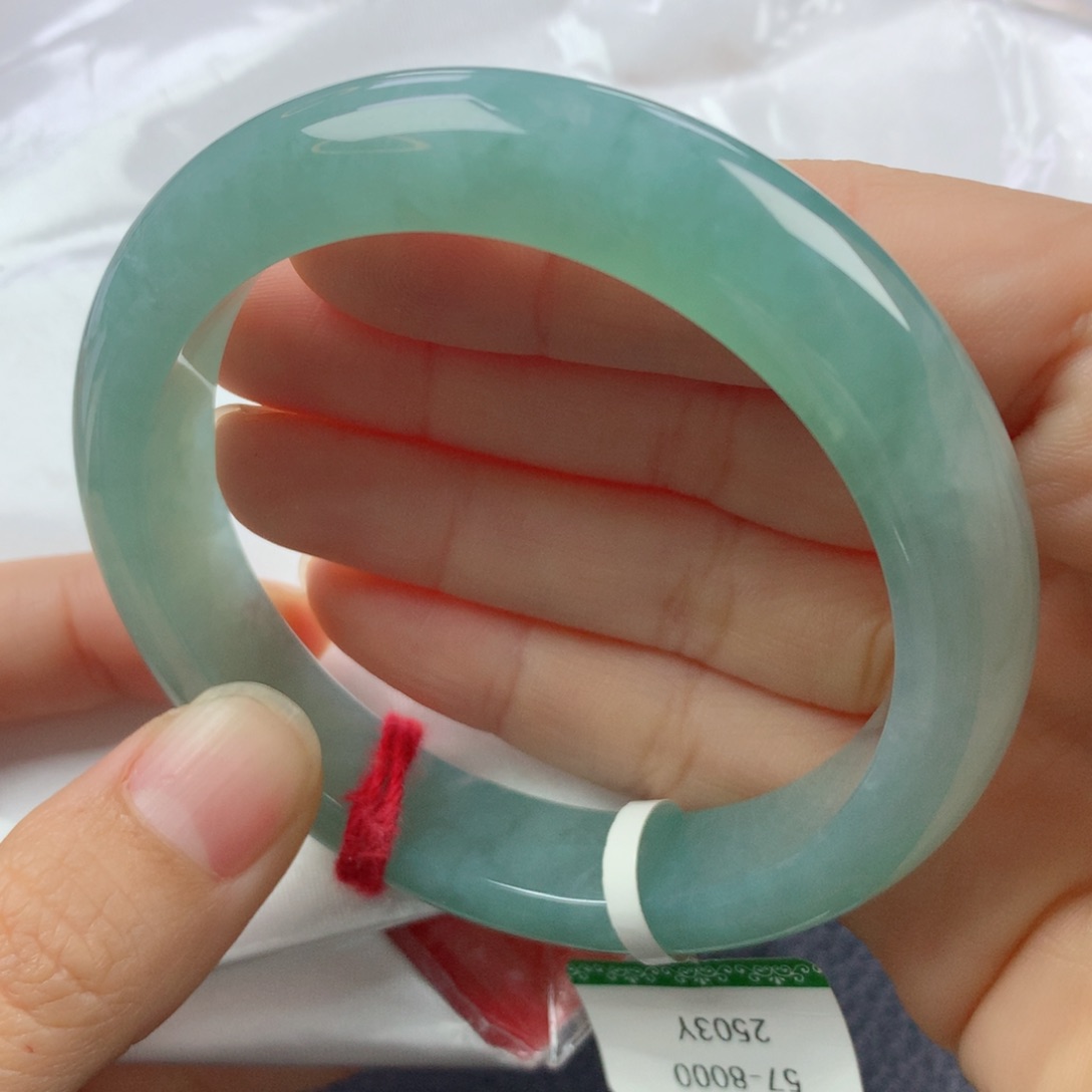 未镶嵌手镯翡翠缅甸天然翡翠A货57.3正