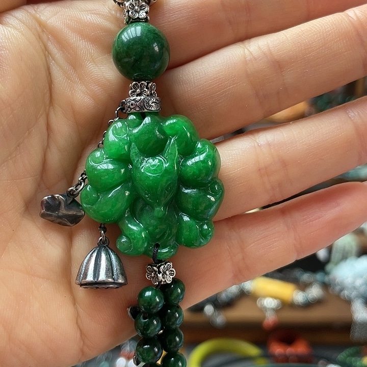 翡翠未镶嵌手链饰品