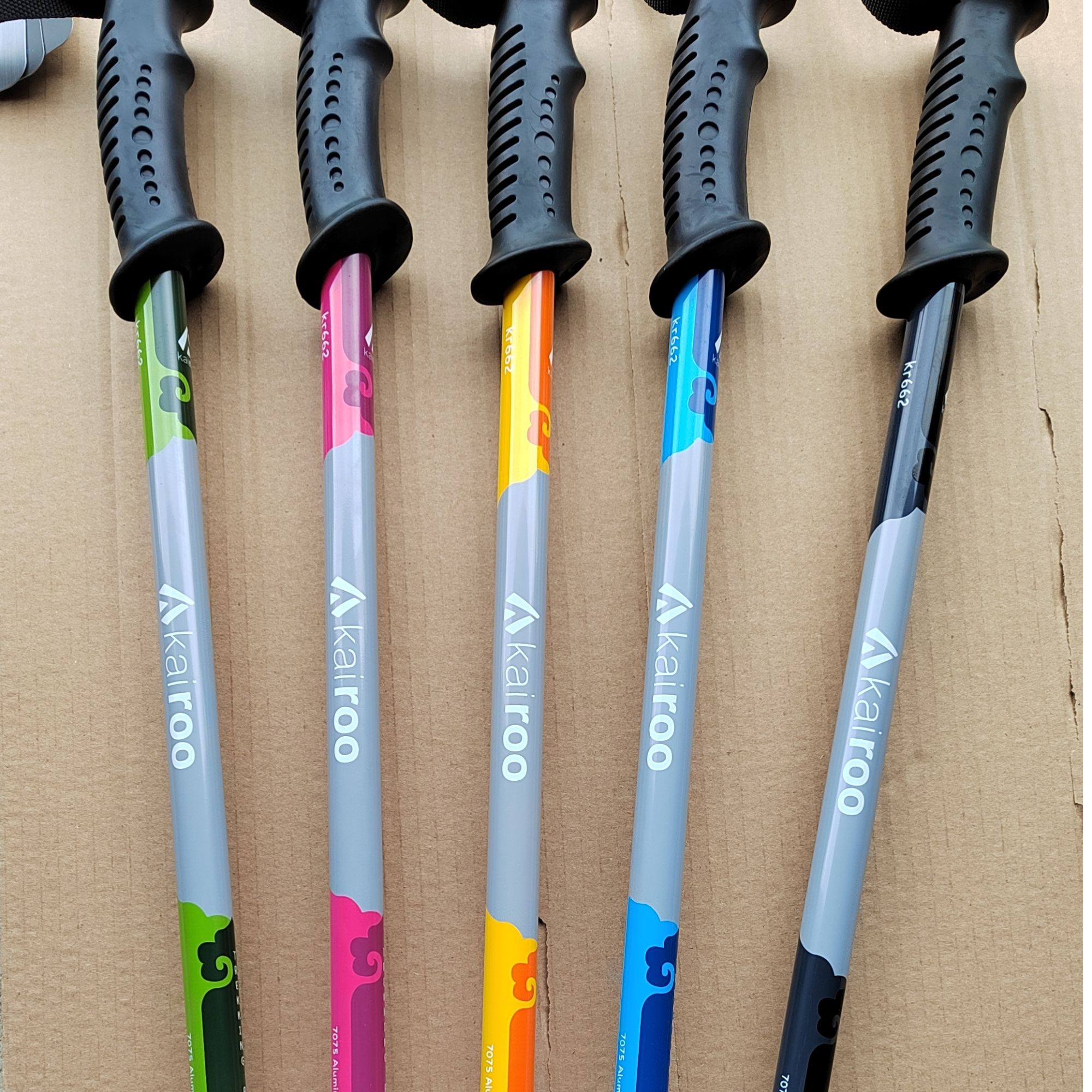 登山杖7075铝合金3节外锁（1对2支）