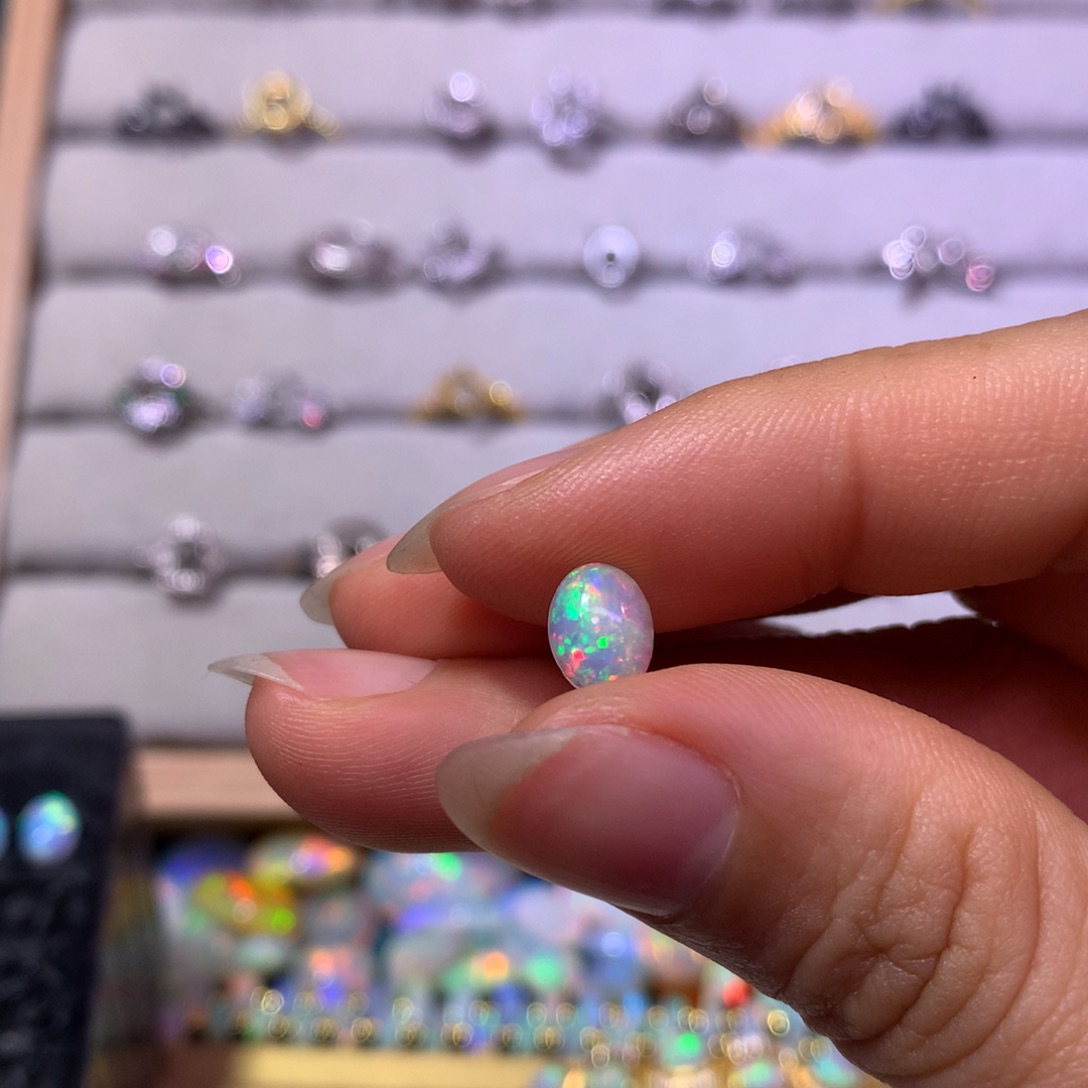 魔****欧泊银S925镶嵌裸石定制镶嵌