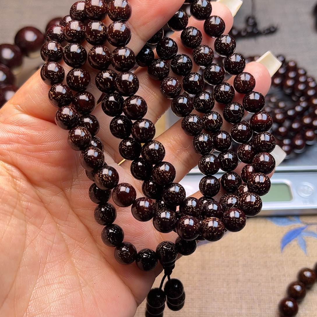 檀香紫檀（小叶紫檀）0.7 108颗爆星