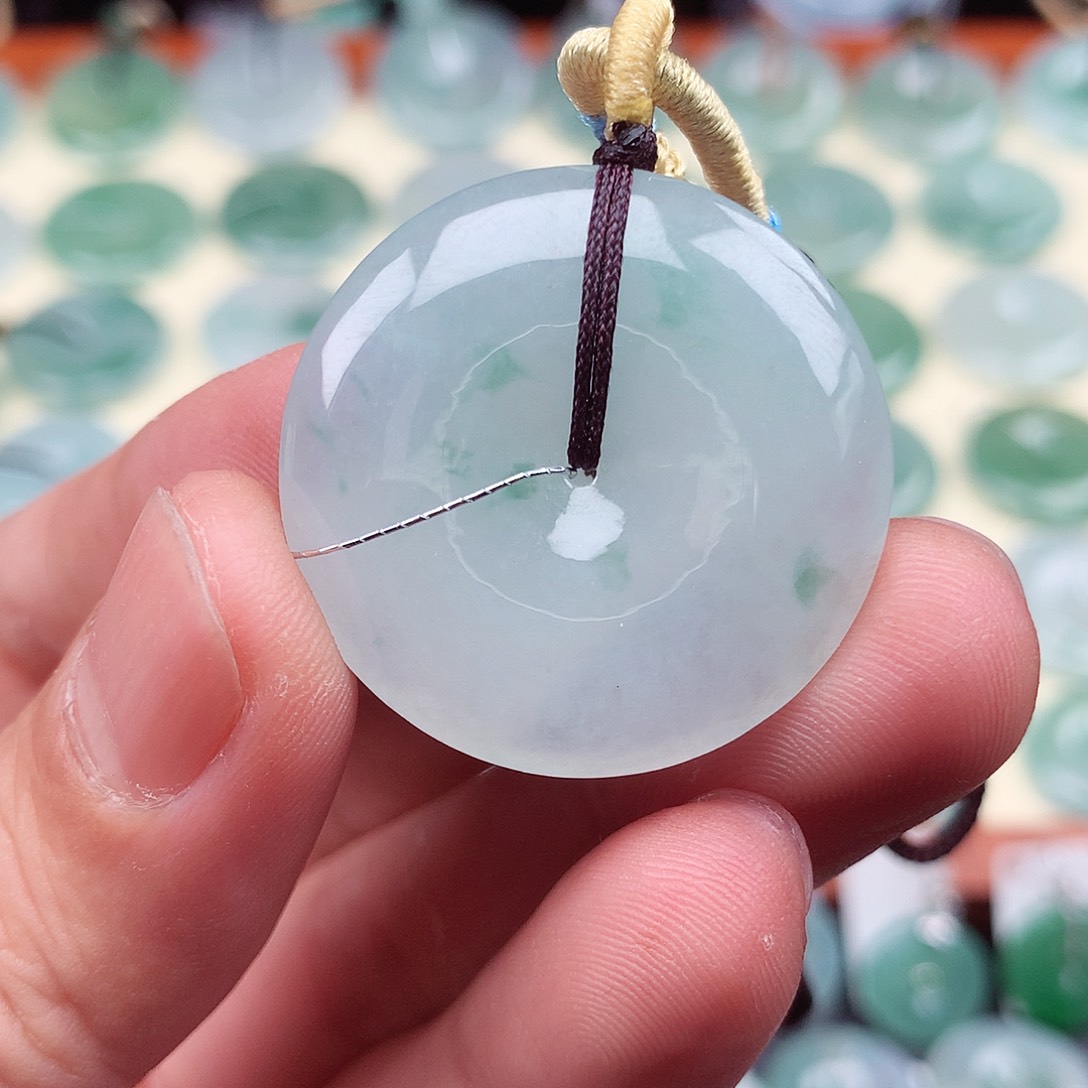 翡翠未镶嵌颈饰31.4-5.5mm