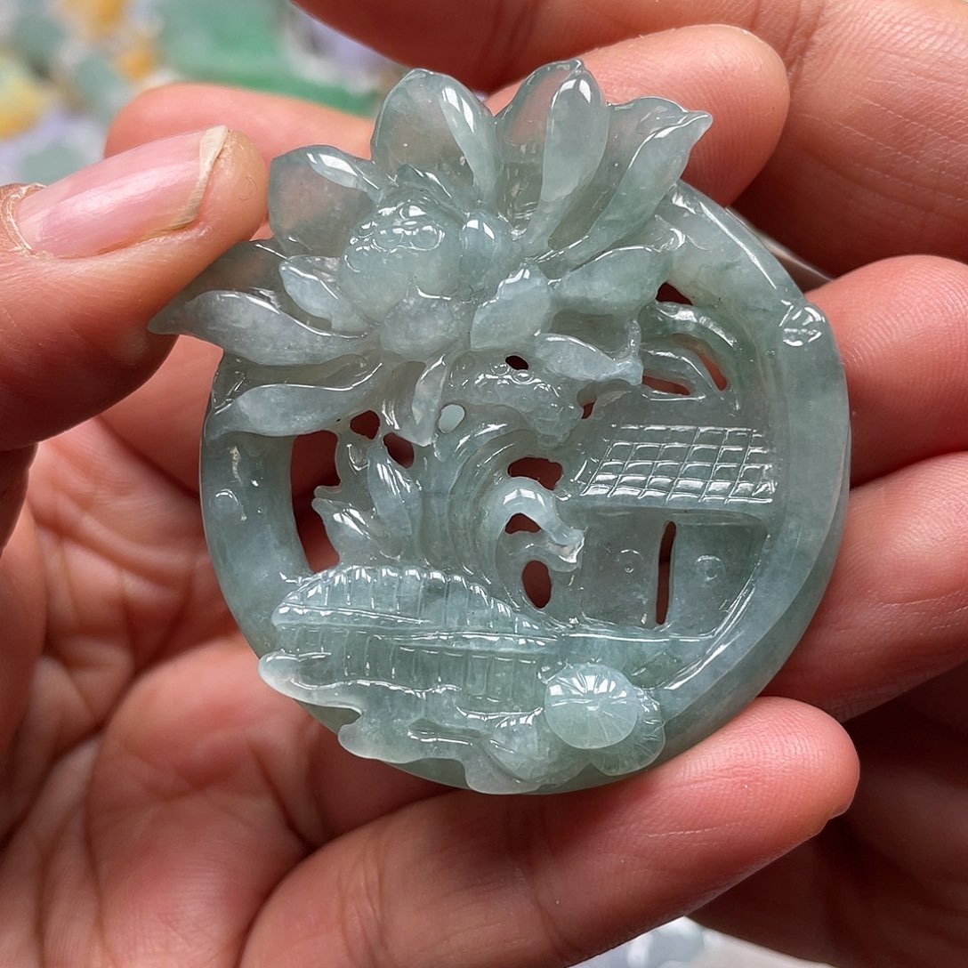 颈饰未镶嵌翡翠翡玉缘翡翠