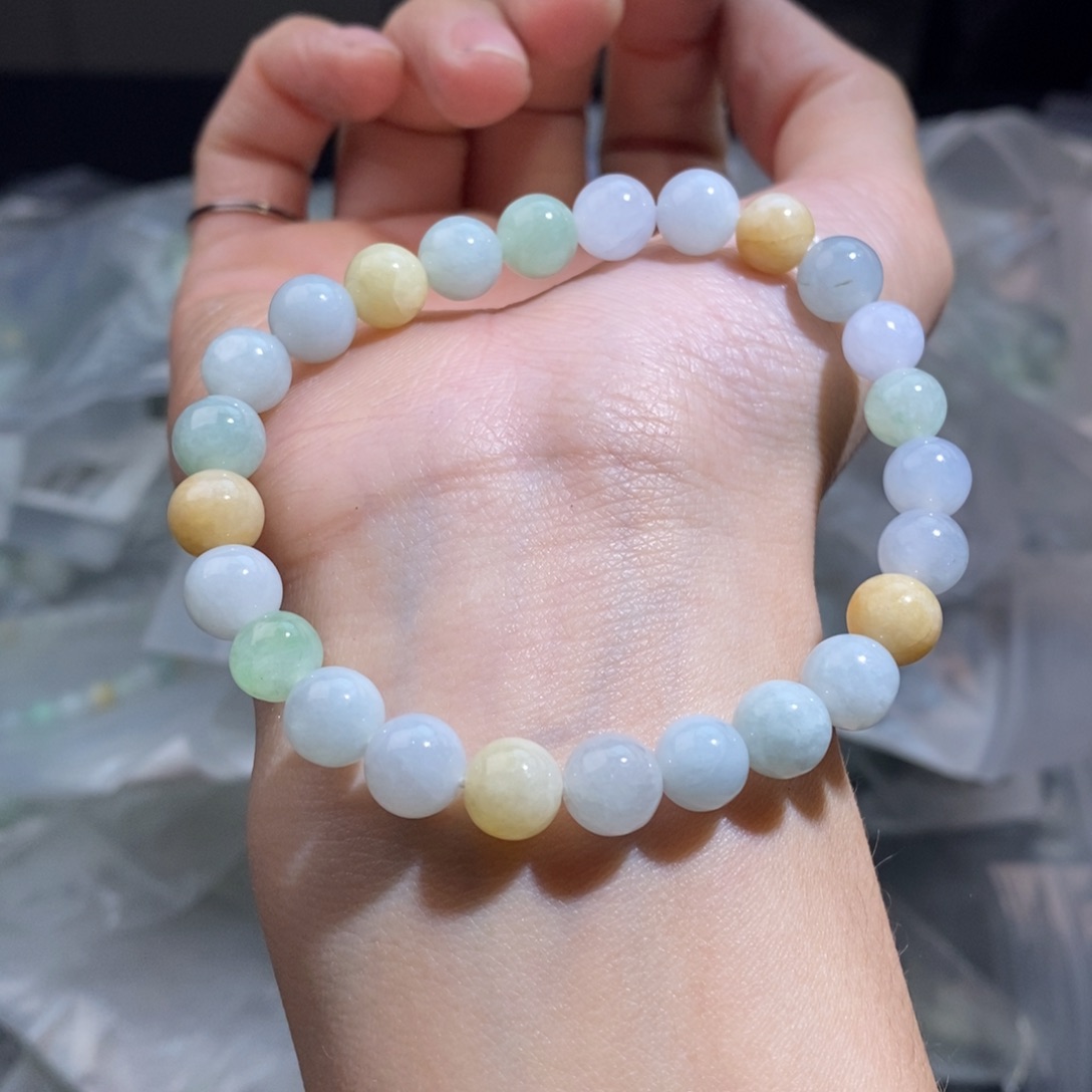 未镶嵌手串翡翠珠链