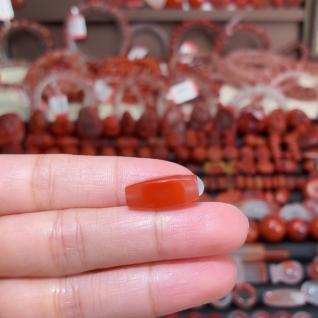 南红玛瑙未镶嵌颈饰勒子19*8+