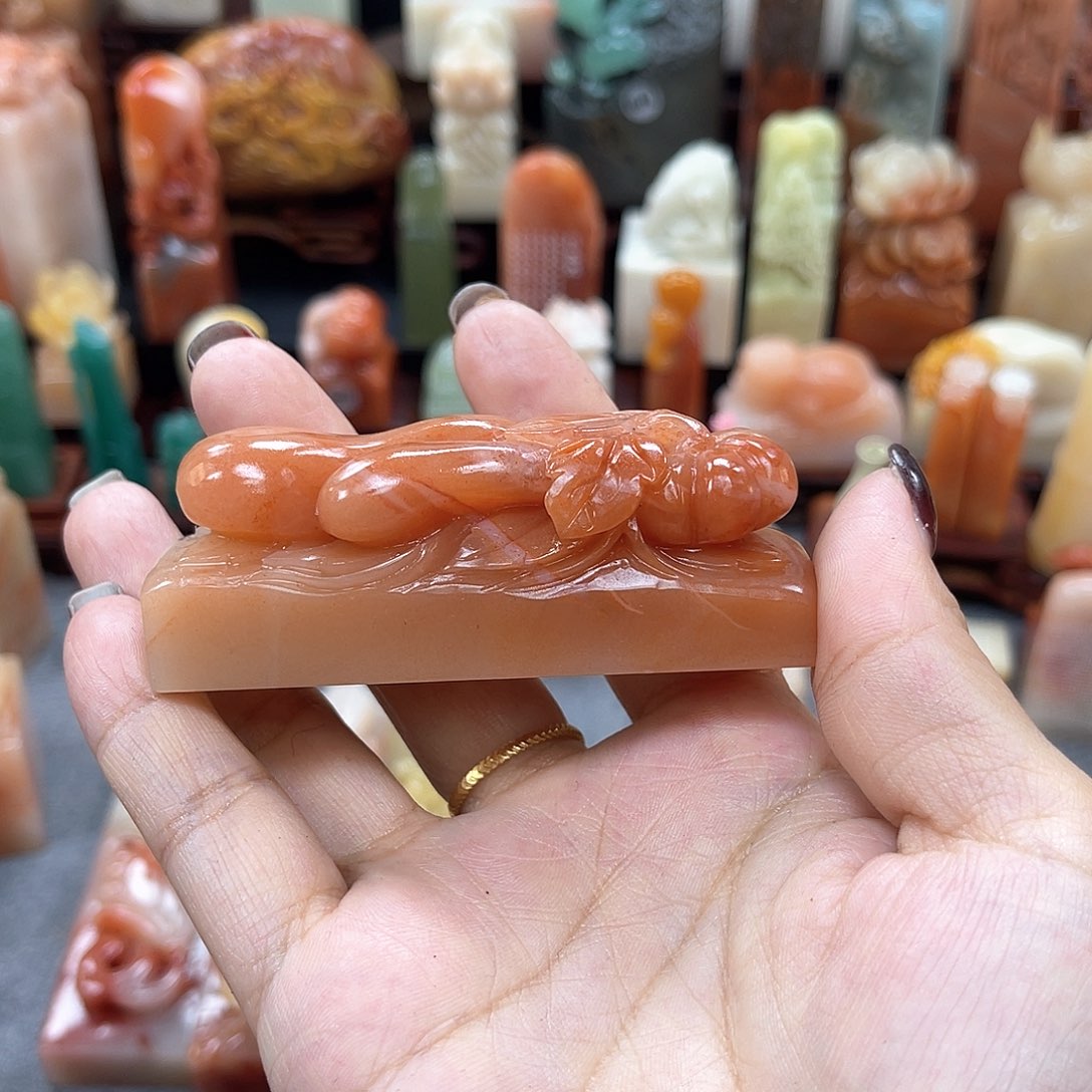 寿山石印石麦**夫1099包邮包刻