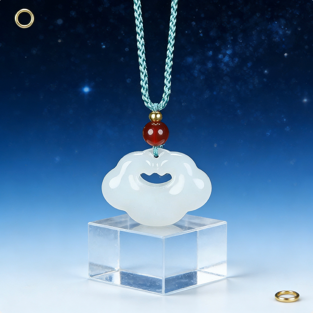 【陈鑫专属】. 岁岁平安白祥云锁-CH-1A