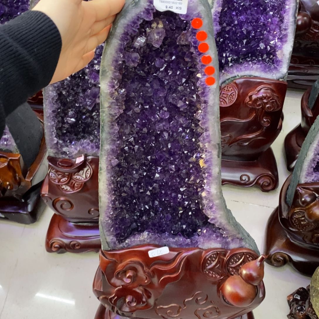 摆件婷未镶嵌水晶红***6