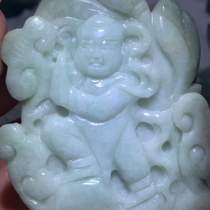 翡翠未镶嵌颈饰保真天然A货翡翠