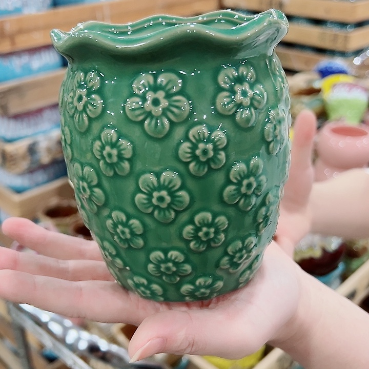 有孔，凑单福利满10元发货陶瓷多肉花盆！