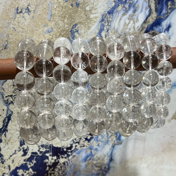 【月月家】X076天然水晶 白阿塞单圈手串 多样性发其一