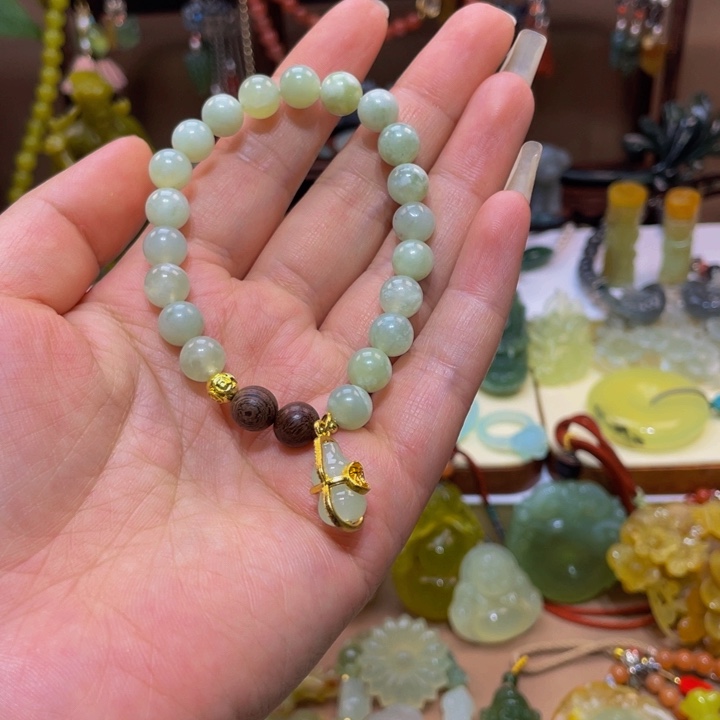 蛇纹石玉手链未镶嵌