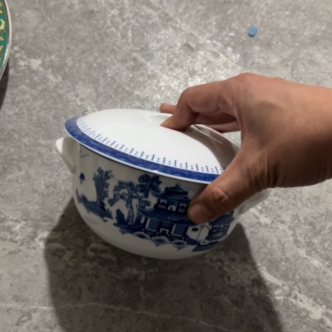 瓷其他双耳泡面碗一个