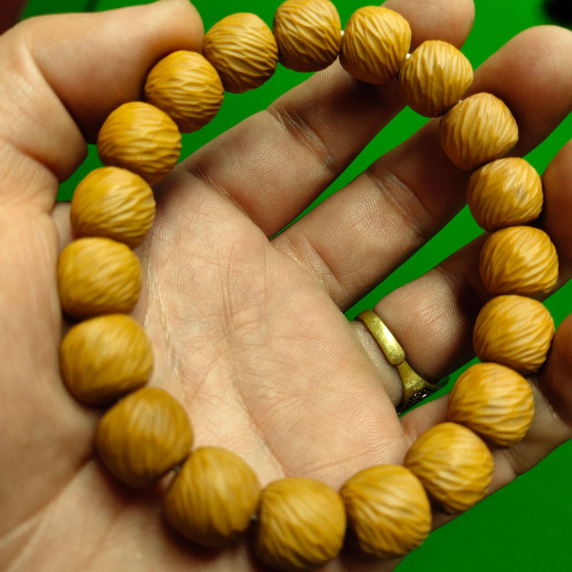 （云锦）猴头核桃手串手工精选