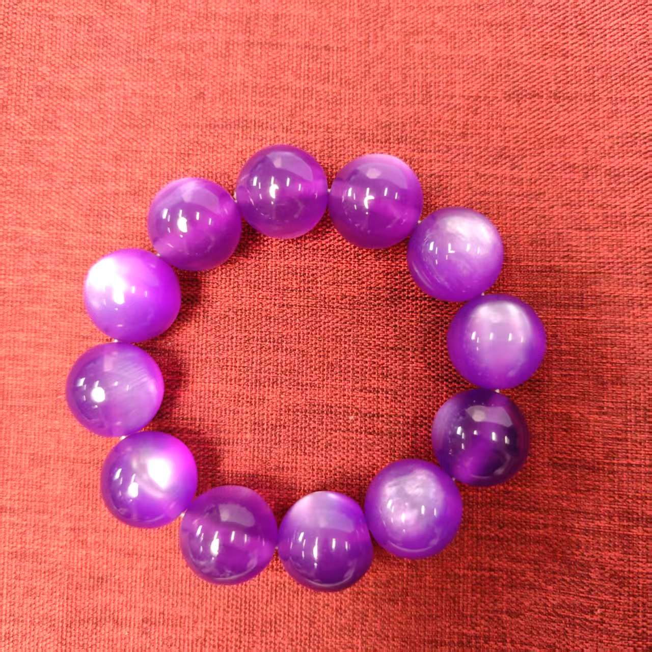 极光紫手串男女款001