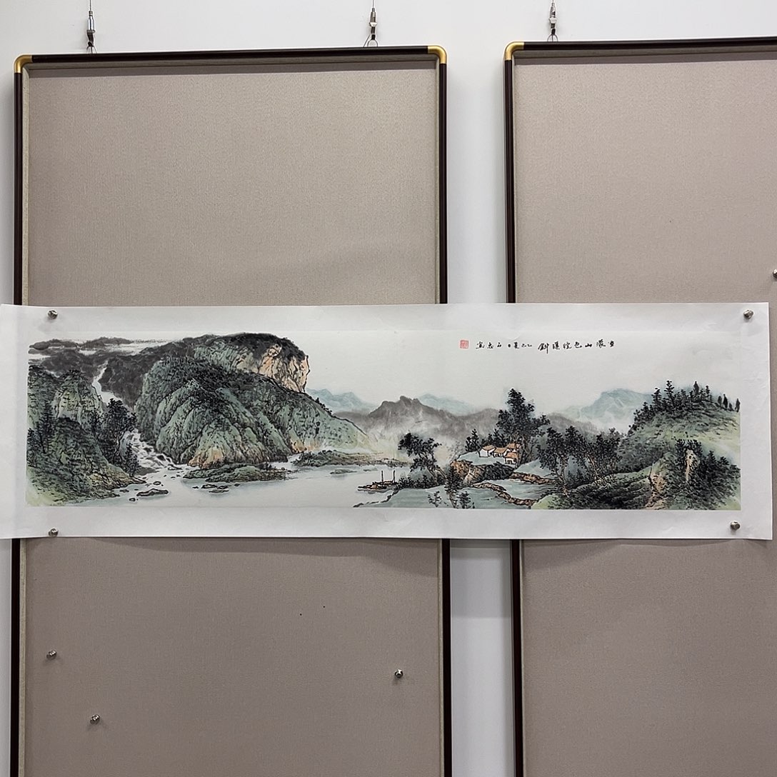 国画艺术家真人手绘