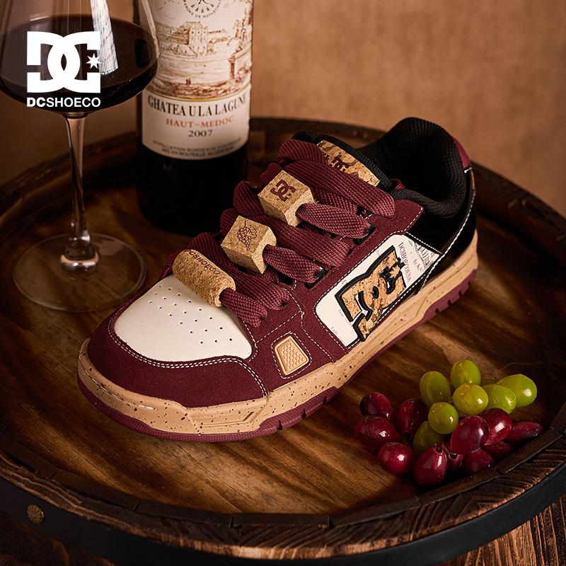 DCSHOES ASTRA PRO 秋冬新款酒红色板鞋美式复古潮鞋百搭时尚男鞋