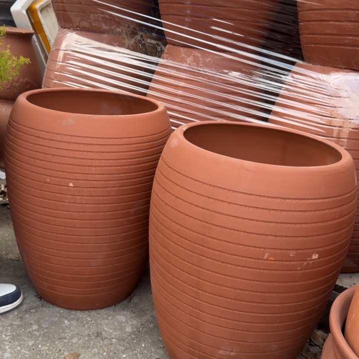 紫砂花盆口35高50宜兴紫砂粗糙正常
