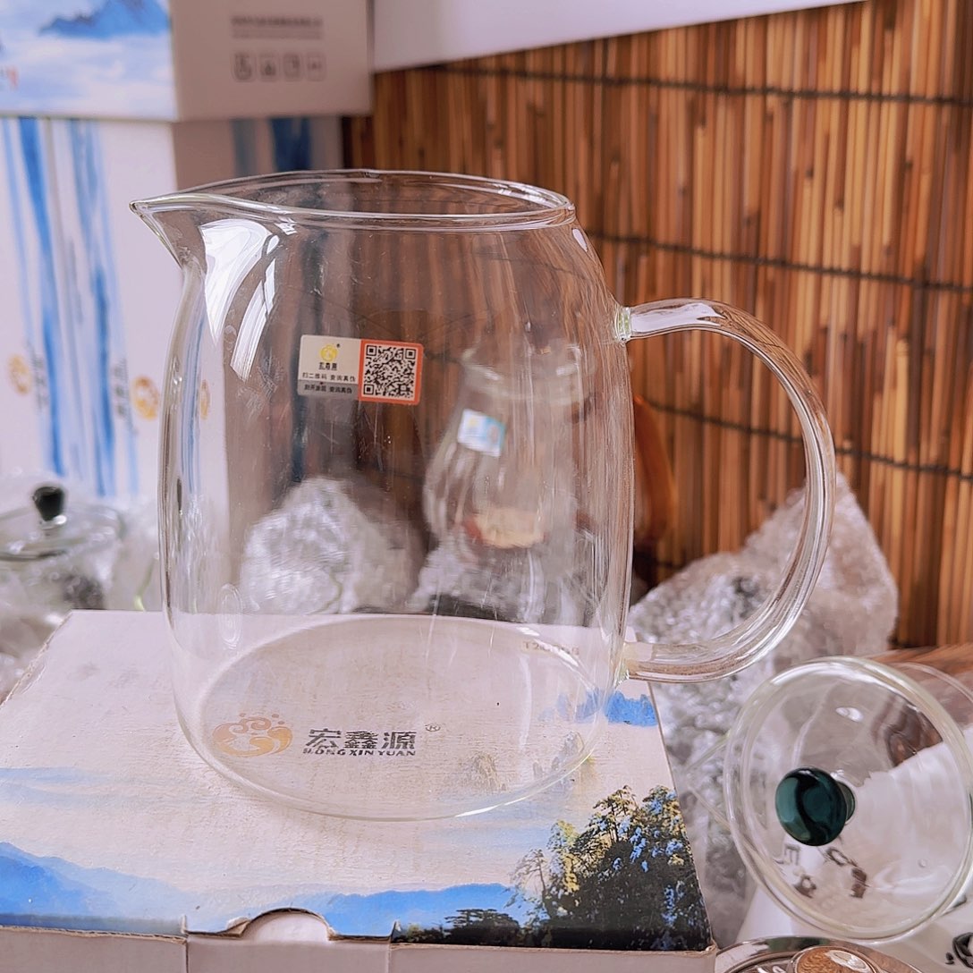 高硼硅玻璃茶水分离款H1001公杯