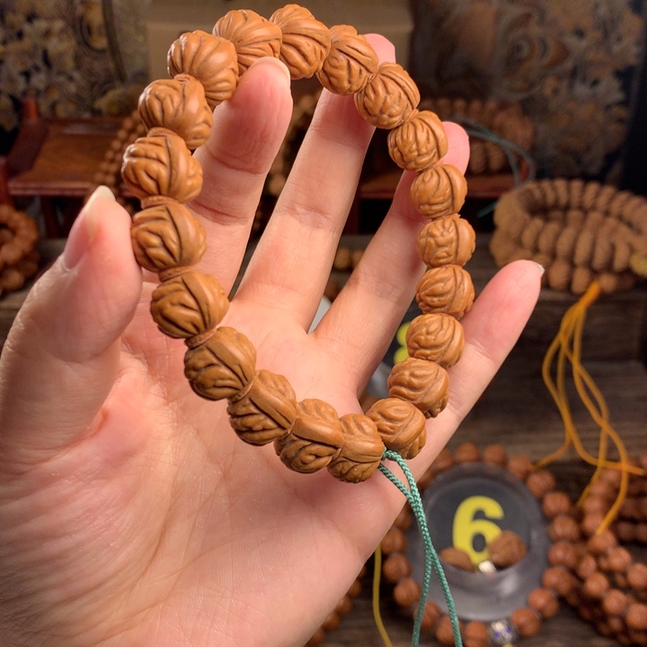 桃核手串14金豆桃核手串