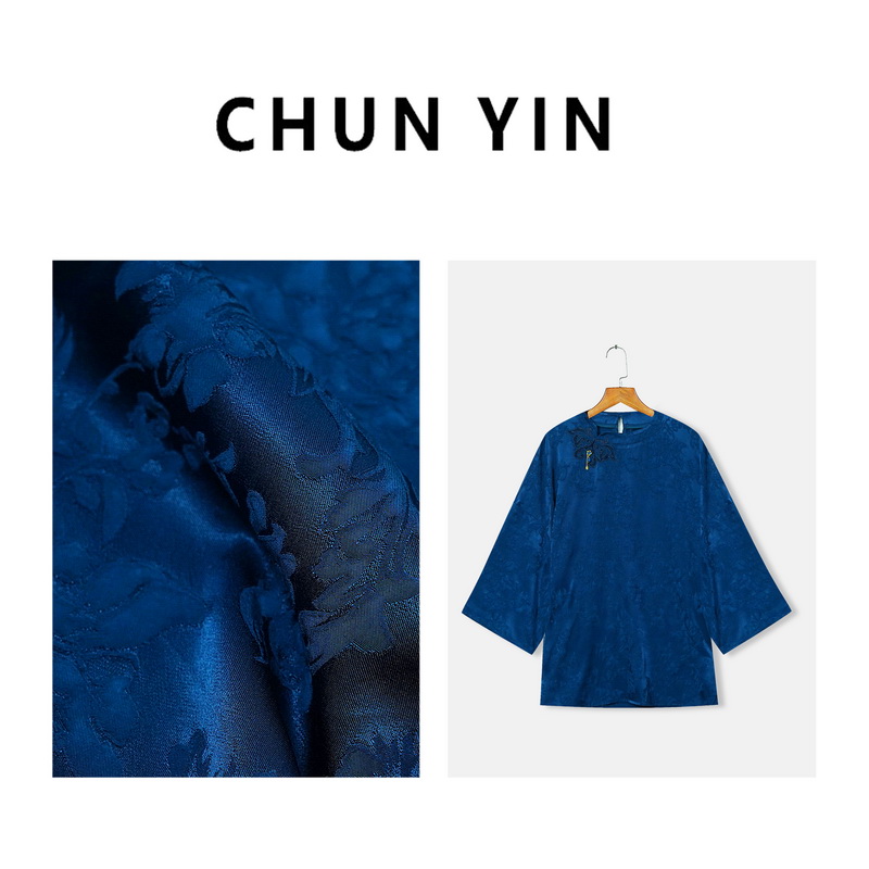 李理LELE『闲云逸』2025年夏新中式国风设计师提花上衣32694