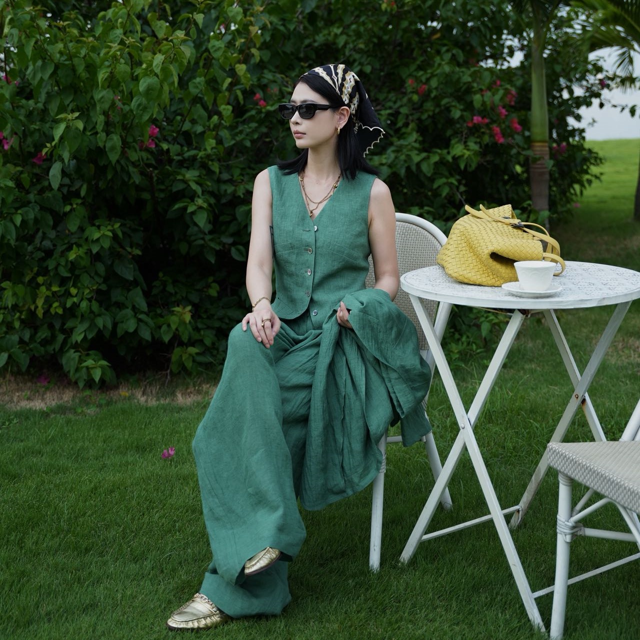 高端女装供应链直播间福利高级轻奢百搭休闲裤GP51-100