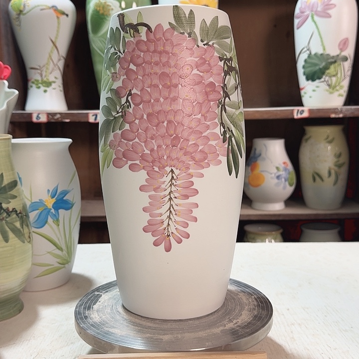 陶高33腰鼓紫藤陶瓷陶瓷陶瓷