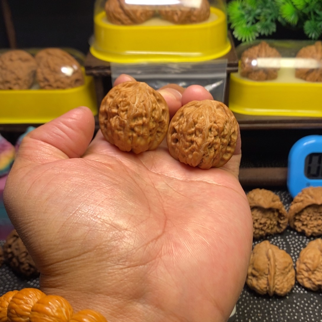 吊坠文玩核桃石子磨35