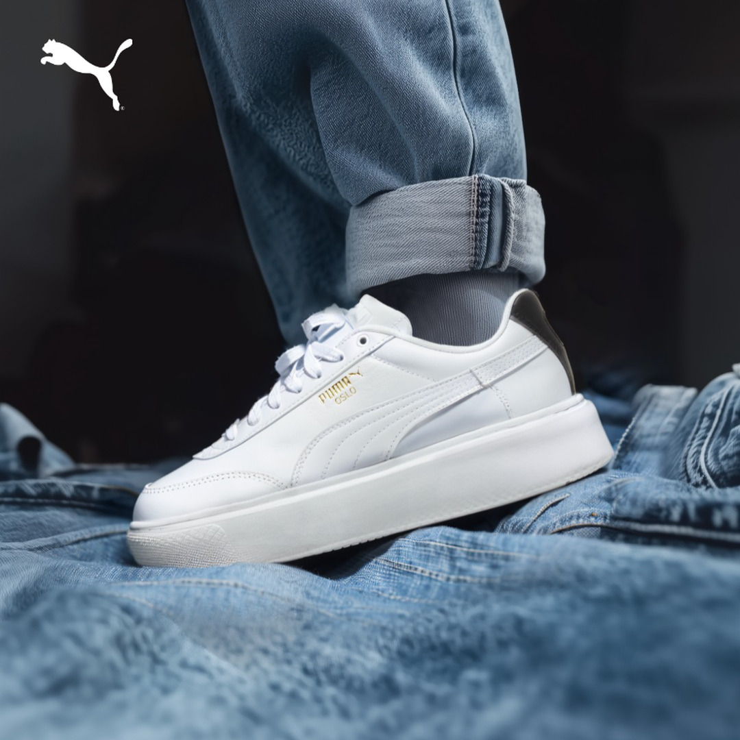 PUMA彪马官方 春夏款潮鞋小白鞋休闲低帮运动板鞋 OSLO 374864