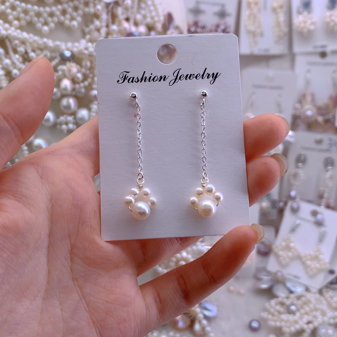 耳环未镶嵌淡水珍珠