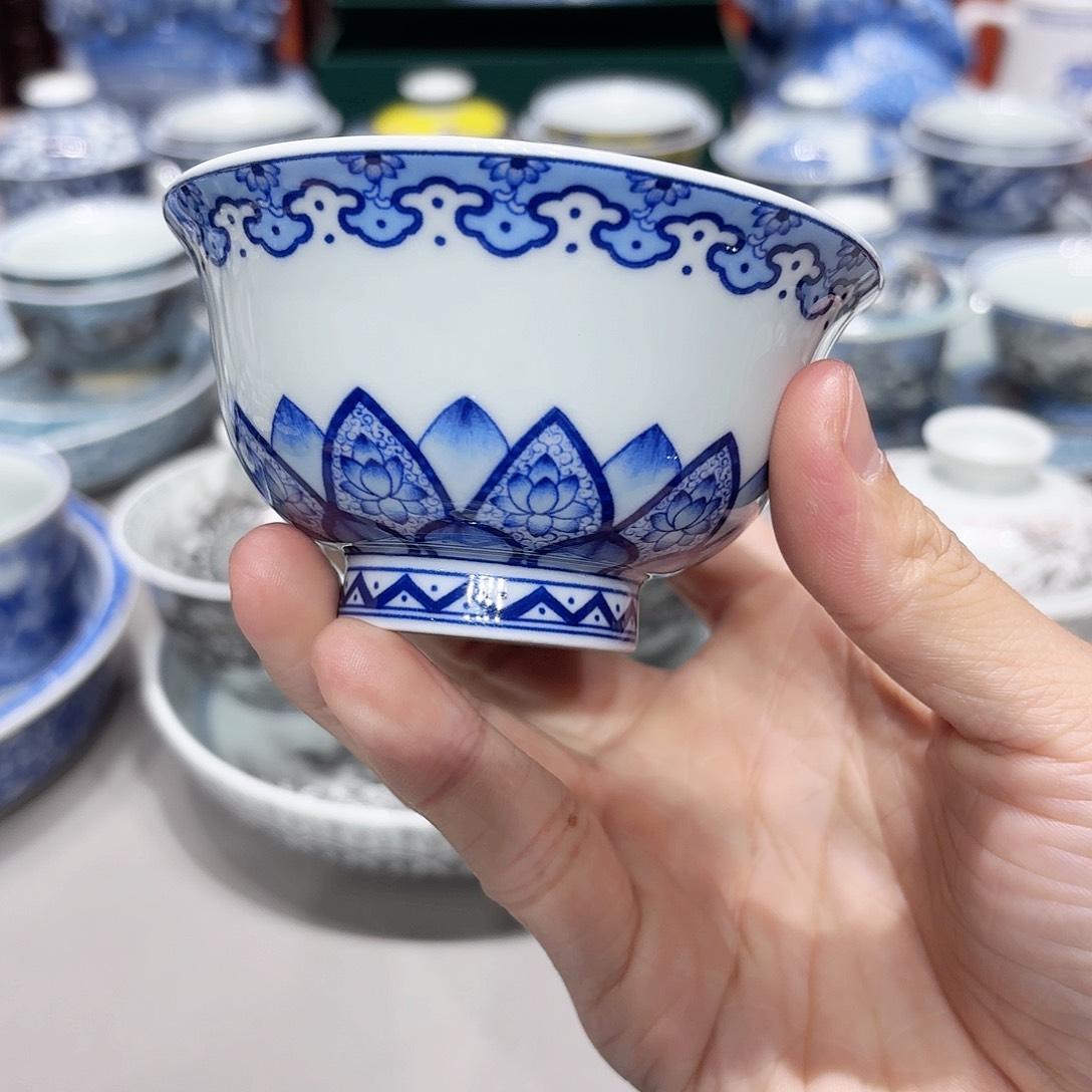 盖碗景德镇高温茶具