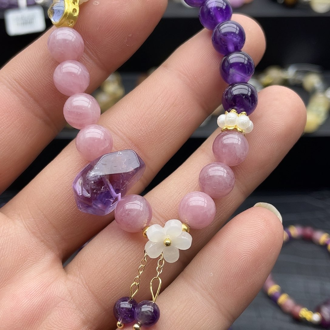 水晶手链未镶嵌乌拉圭紫水晶