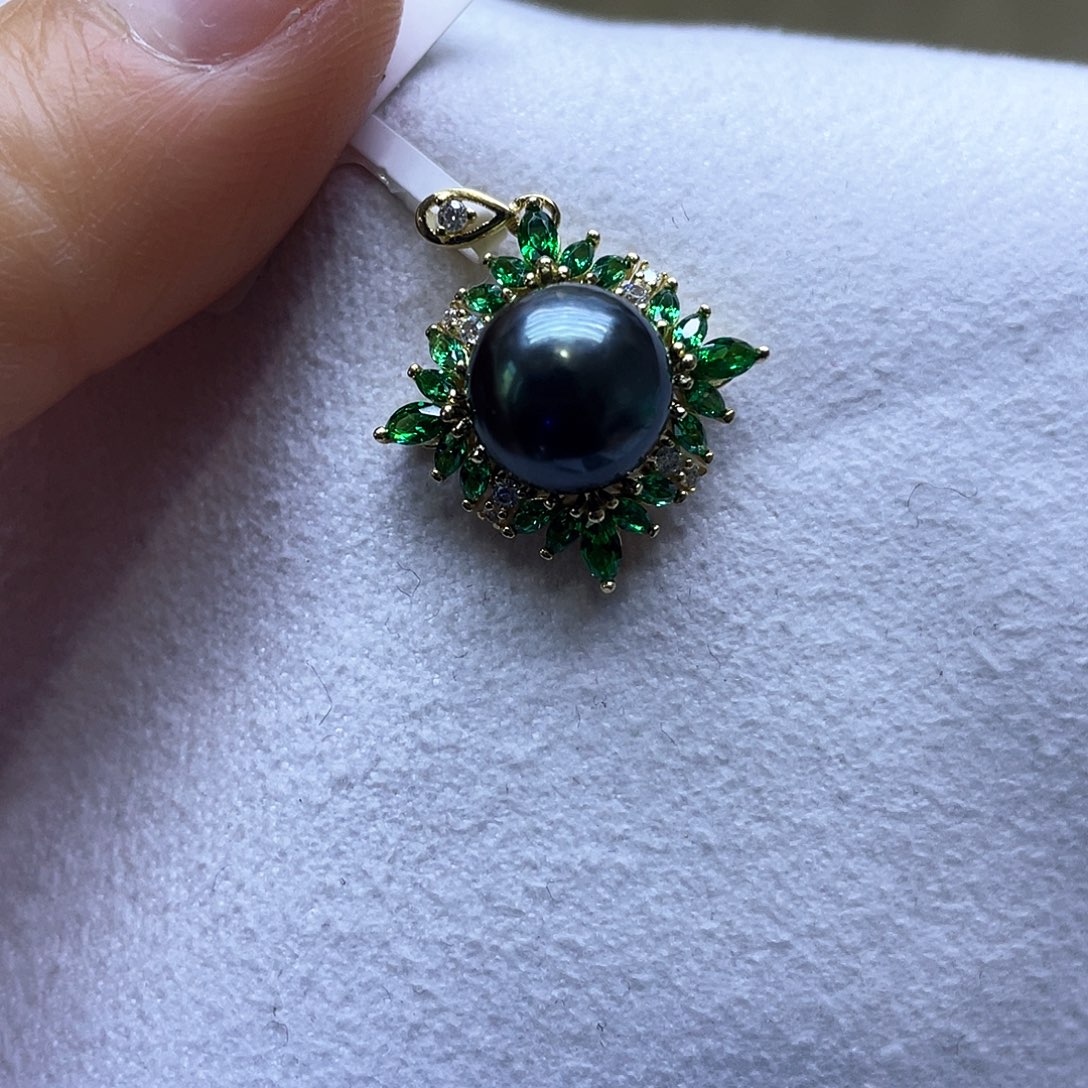 海水珍珠颈饰银S925镶嵌