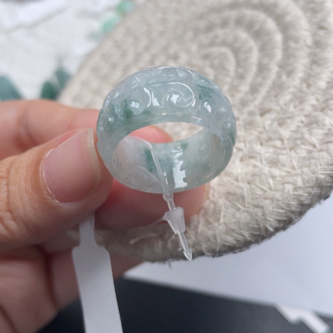 翡翠未镶嵌戒指天然A货缅甸翡翠21