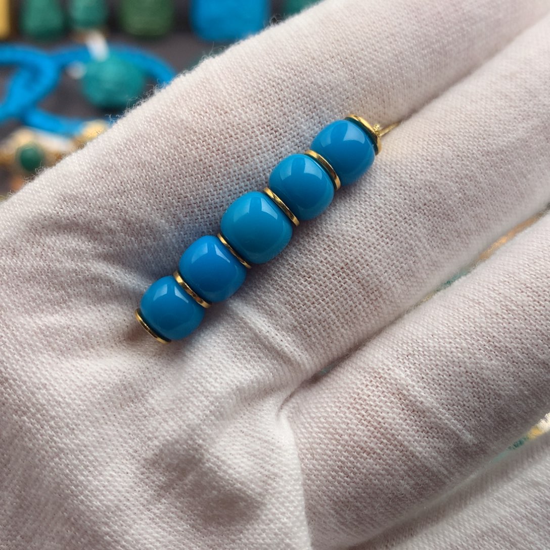 绿松石18K金镶嵌绿松石